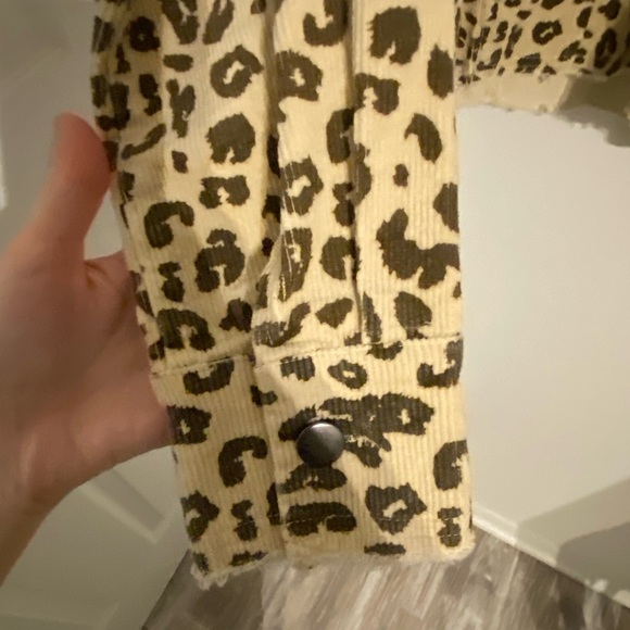 Corduroy Leopard Print Jacket - Picture 5 of 8